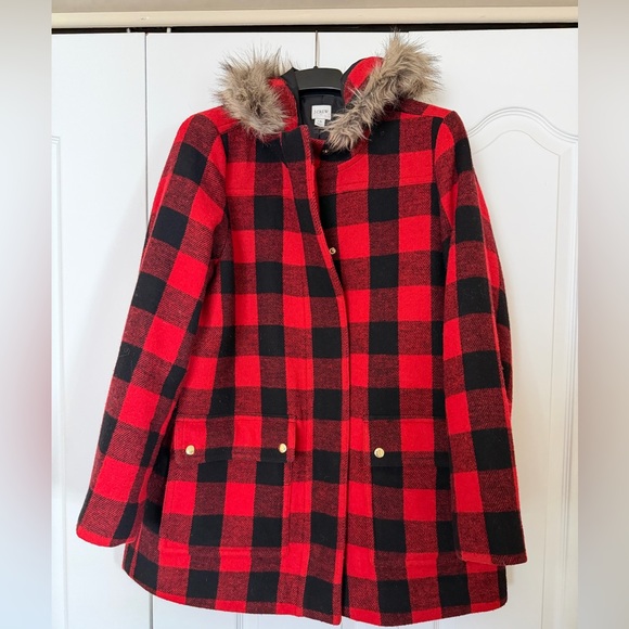 J.Crew Factory Vail Parka in Buffalo Check - Picture 4 of 9